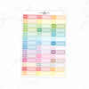 Steps Label Planner Stickers // #HS-51