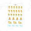 Rubber ducks Bath time Planner Stickers // #FS-122