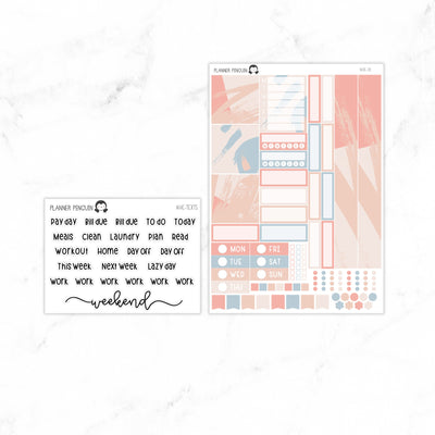 Abstract Hobonichi Cousin A5 Weekly Sticker Kit// #HC-01