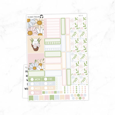 Bunny Hop Hobonichi Cousin A5 Weekly Sticker Kit// #HC-03