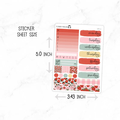 Strawberry Patch Mini Weekly B6 Kit // #MK-13