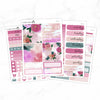 Watercolor Floral Mini Weekly B6 Kit // #MK-09