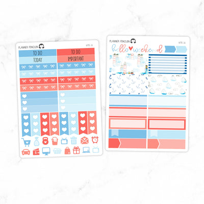 Nautical Mini Weekly B6 Kit// #MK-26