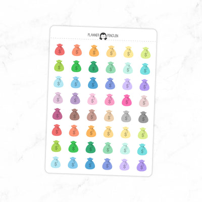 Pay day Money Bag - Icon Planner Stickers// #IC-02