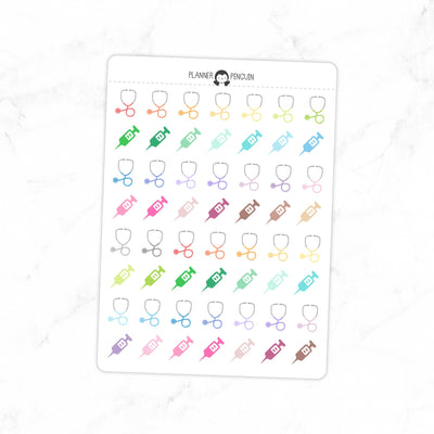 Doctor Nurse Hospital - Icon Planner Stickers// #IC-12