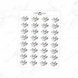 Tidy Up - Icon Script Stickers