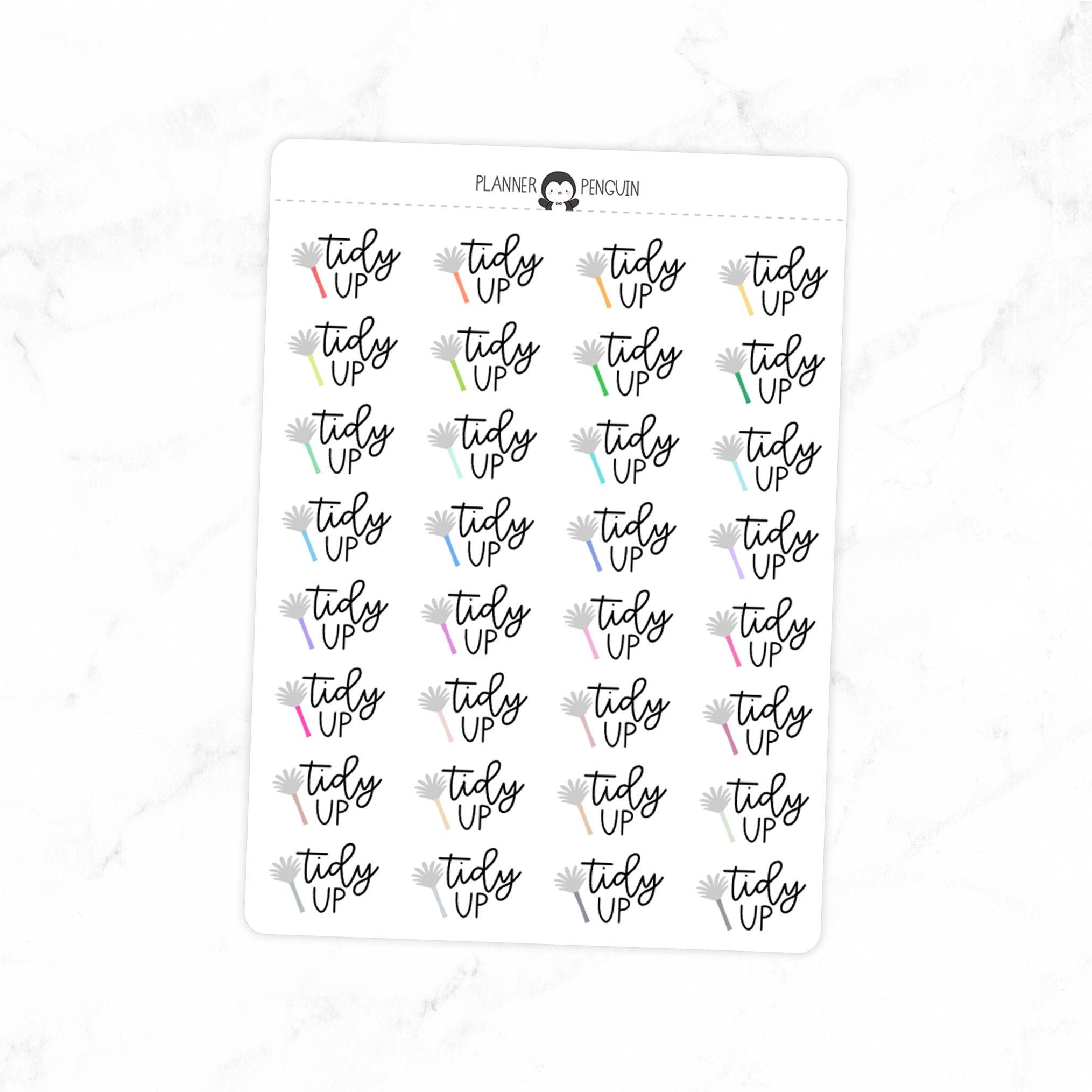 Tidy Up - Icon Script Stickers