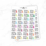 Yoga time Yoga class - Icon Script Stickers