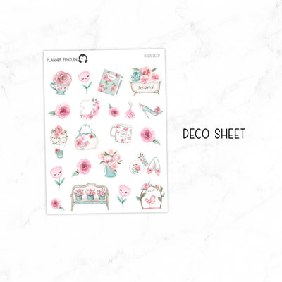 Spring Roses Deco Stickers // #S101-Deco