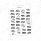 Happy Moments Typography stickers