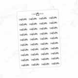 CUSTOM - Script Stickers SC-C1
