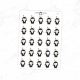 Birthday Celebration Party Penguin Planner Stickers