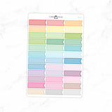 Dotted Flag Quarter Box Planner Stickers