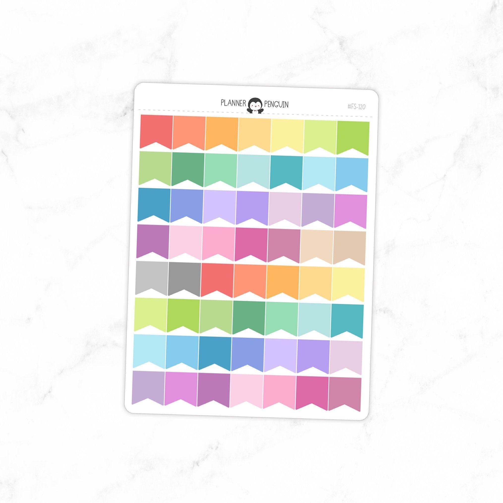 Mini Flags Planner Stickers