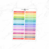 Cancelled Planner Stickers