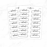 Upload Script Quarter Label Box Planner Stickers