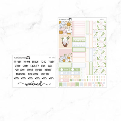 Bunny Hop Hobonichi Cousin A5 Weekly Sticker Kit// #HC-03