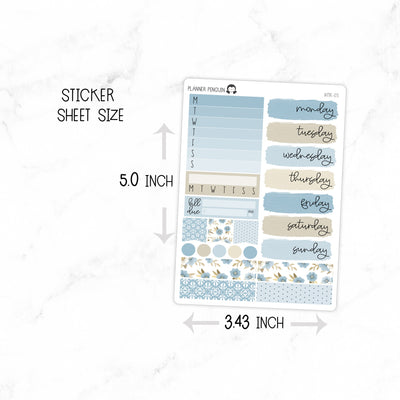 Shabby Roses Mini Weekly B6 Kit// #MK-03