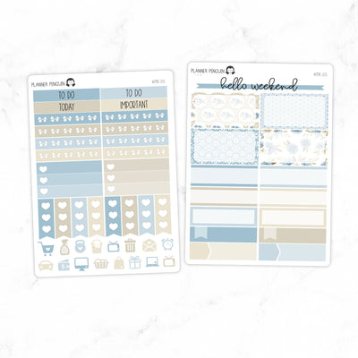 Shabby Roses Mini Weekly B6 Kit// #MK-03