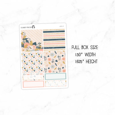 Navy and BlushMini Weekly B6 Kit// #MK-07