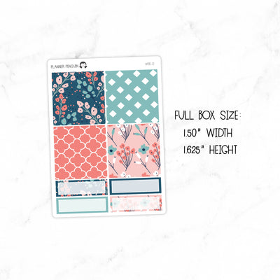 Summer Florals Mini Weekly B6 Kit// #MK-17