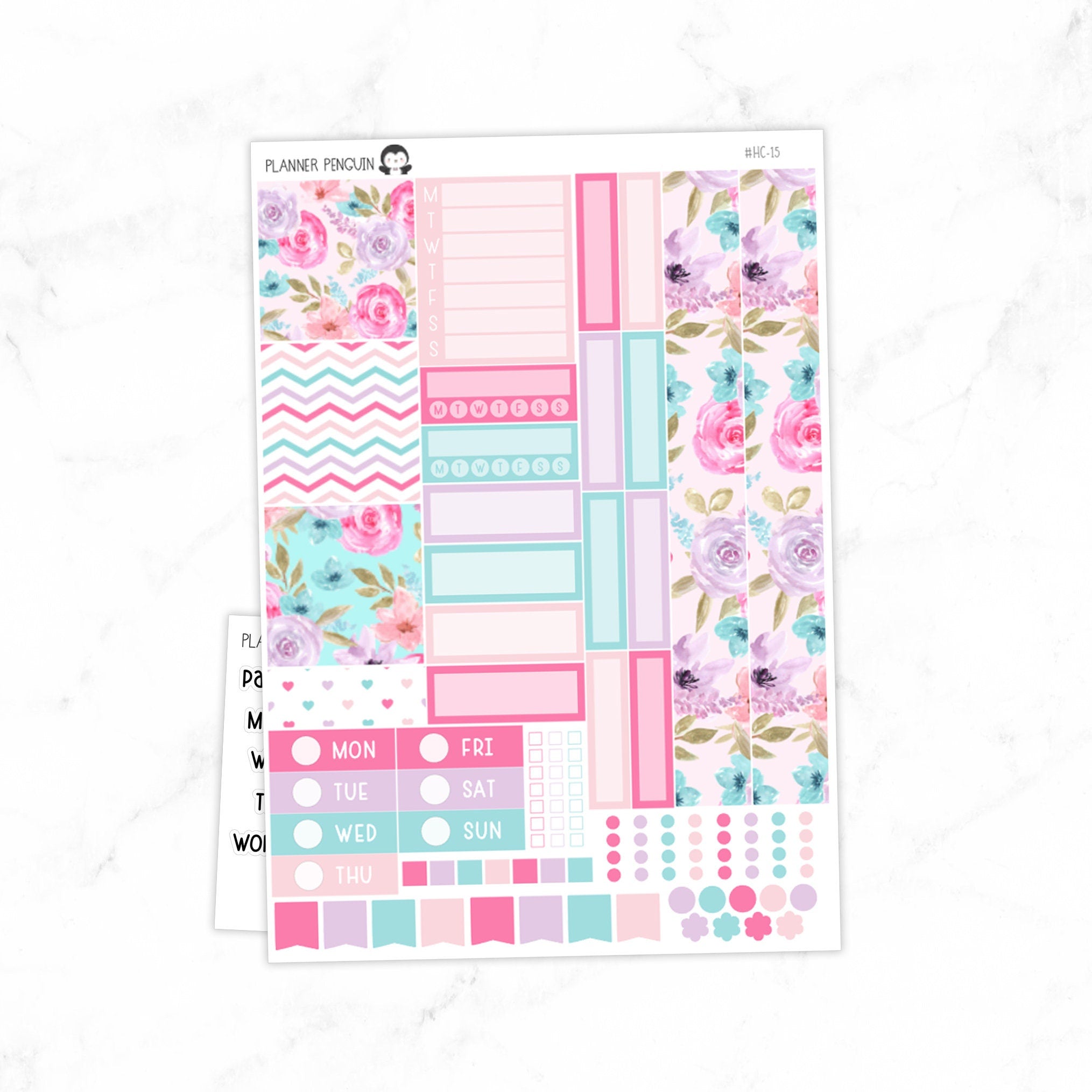 Bliss Hobonichi Cousin A5 Weekly Sticker Kit// #HC-15