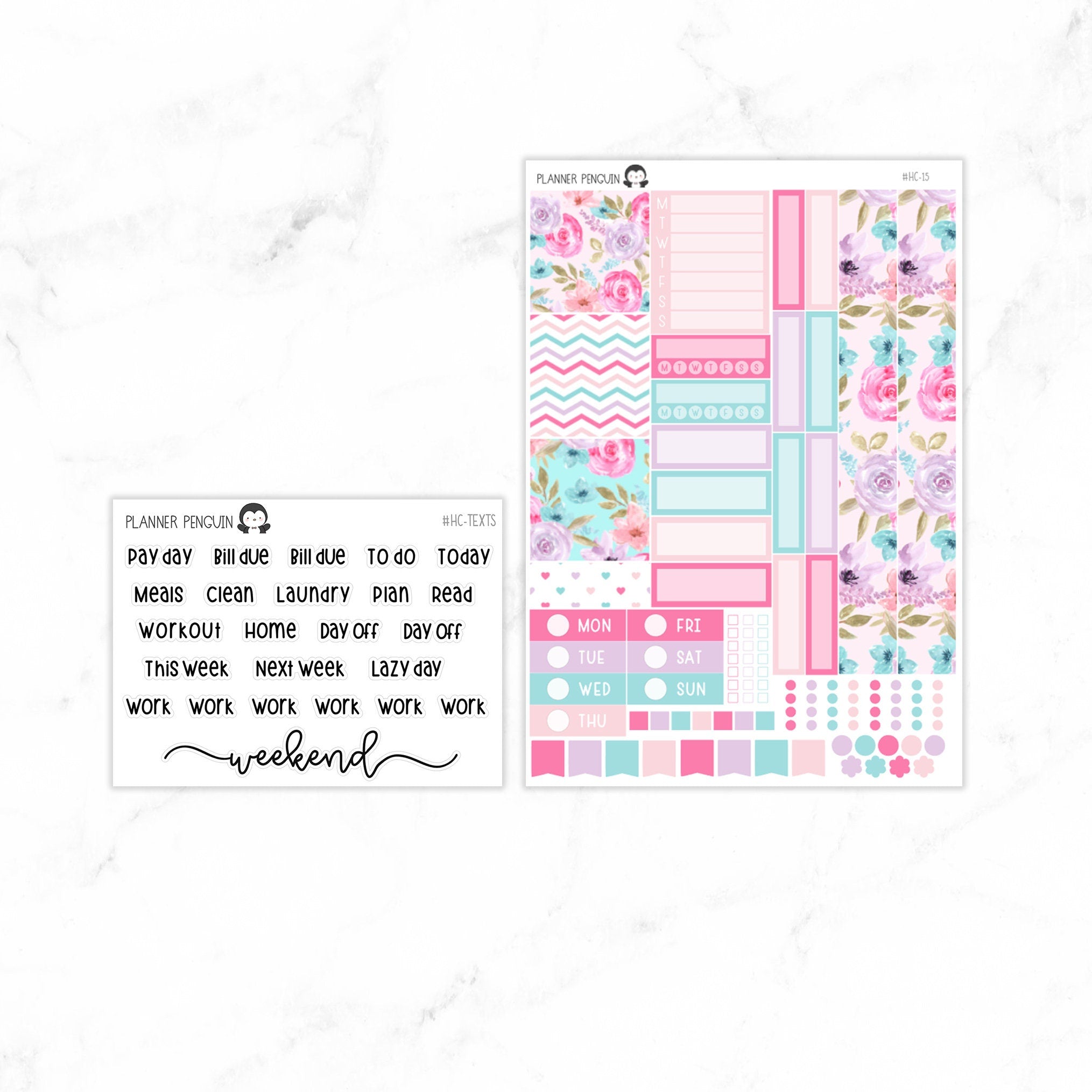 Bliss Hobonichi Cousin A5 Weekly Sticker Kit// #HC-15