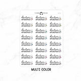 Doctor Appointment - Icon Script Stickers