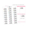 Lash Appointment - Icon Script Stickers // #TS-22