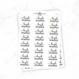 Lash Appointment - Icon Script Stickers