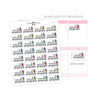 Nail Appointment - Icon Script Stickers // #TS-23