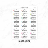 EyeBrow Appointment - Icon Script Stickers