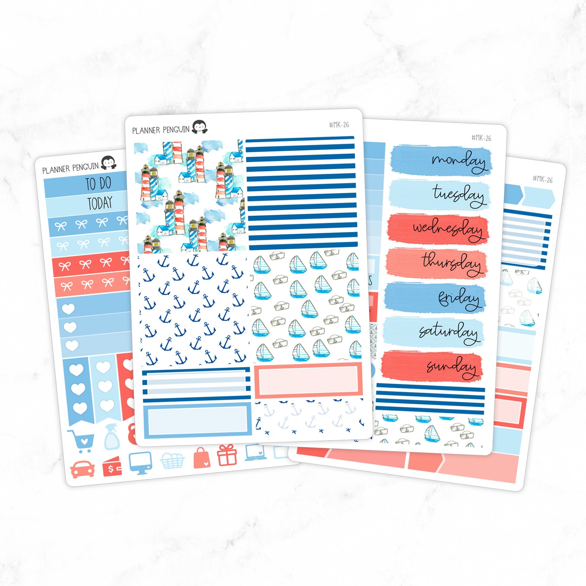 Nautical Mini Weekly B6 Kit