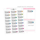 Dentist Appointment - Icon Script Stickers