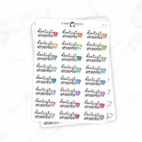 Dentist Appointment - Icon Script Stickers
