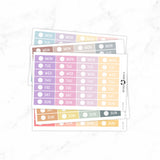 Hobonichi Cousin A5 Date CoverStickers// #HC-DC