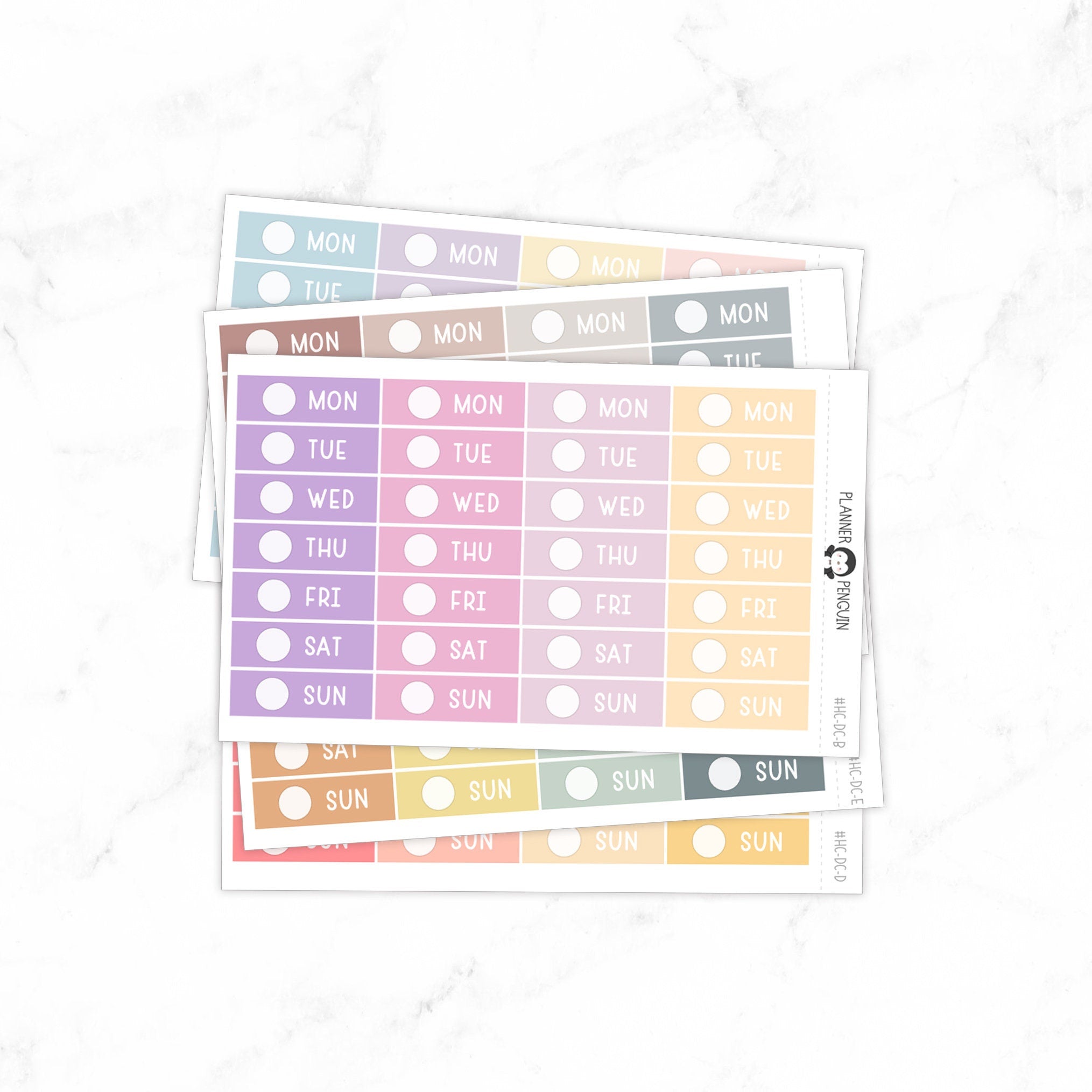 Hobonichi Cousin A5 Date CoverStickers// #HC-DC