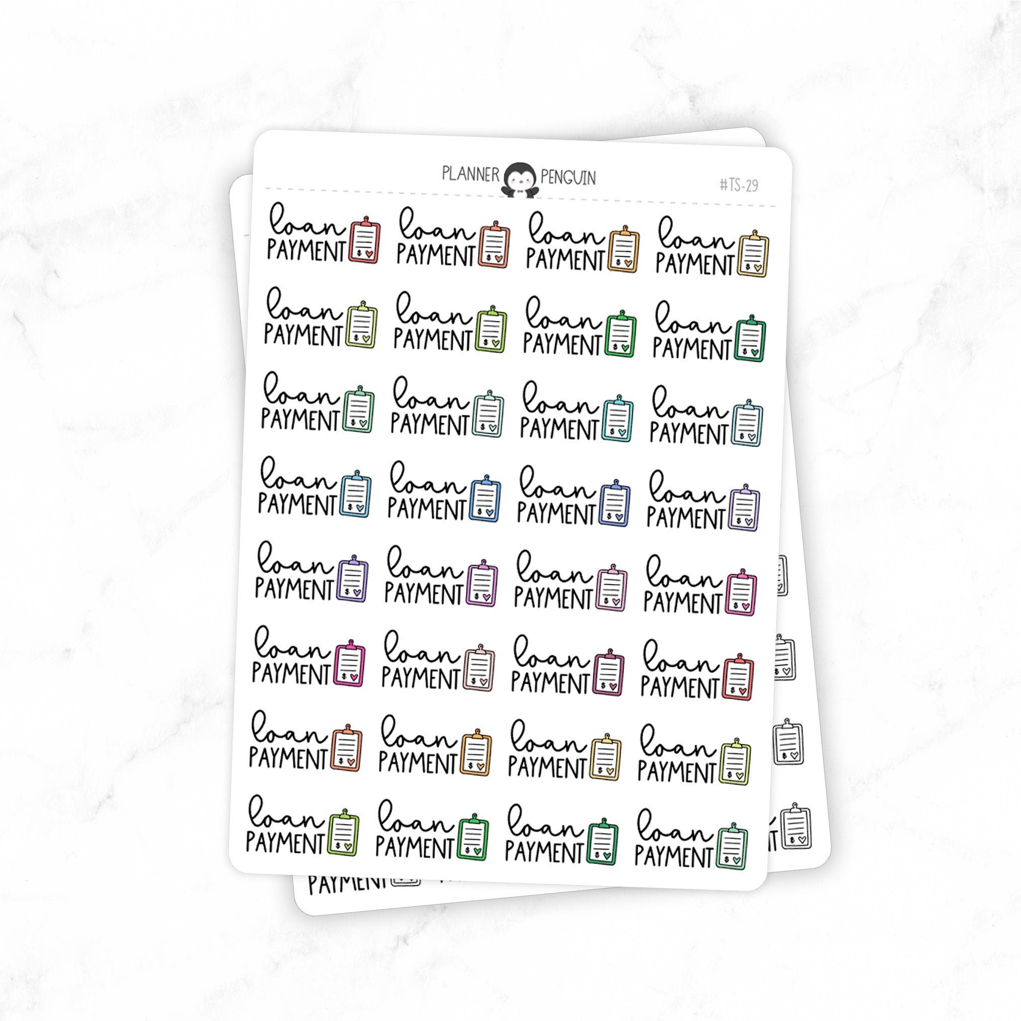 Loan Payment - Icon Script Stickers