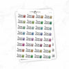 Tax Payment - Icon Script Stickers // #TS-30