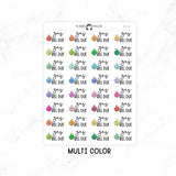 Gas Bill Due - Icon Script Stickers