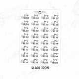 Gas Bill Due - Icon Script Stickers