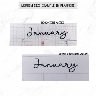 Monthly Script stickers// #MS-01