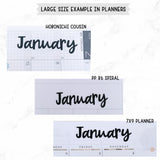 Monthly Script stickers MS-02