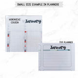 Monthly Script stickers MS-02