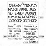 Monthly Script stickers MS-04
