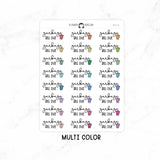 Garbage Bill Due - Icon Script Stickers