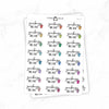 Garbage Bill Due - Icon Script Stickers // #TS-36