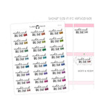 Credit Card Bill Due - Icon Script Stickers