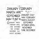 Monthly Script stickers MS-04