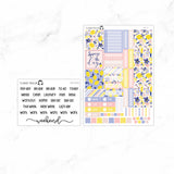 Lemon Twist Hobonichi Cousin A5 Weekly Sticker Kit// #HC-20